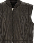 Gilet trapuntato geocamo in marrone Rick Owens x Moncler - unisex<BR/> 