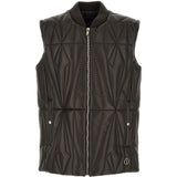 Gilet trapuntato geocamo in marrone Rick Owens x Moncler - unisex<BR/> 