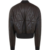 Giacca crop geocamo in marrone Rick Owens x Moncler - unisex<BR/> 