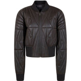 Giacca crop geocamo in marrone Rick Owens x Moncler - unisex<BR/> 