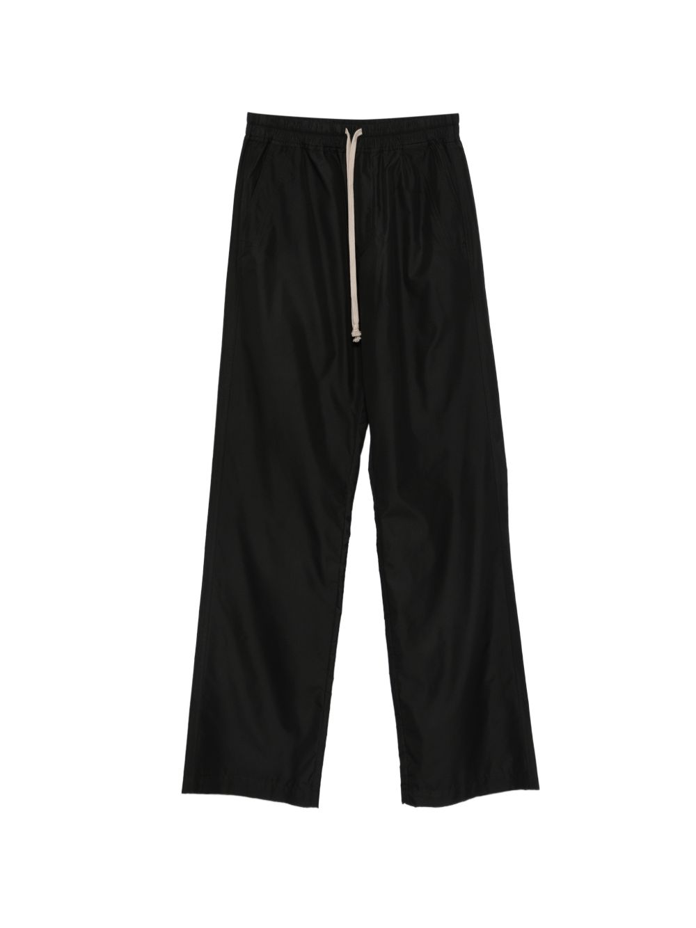 Pantaloni a gamba dritta con coulisse in nero Rick Owens x Moncler - uomo 