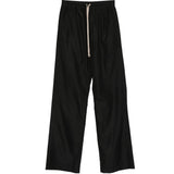 Pantaloni a gamba dritta con coulisse in nero Rick Owens x Moncler - uomo 