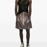 Shorts kilt al ginocchio in marrone Rick Owens x Moncler - unisex<BR/> 