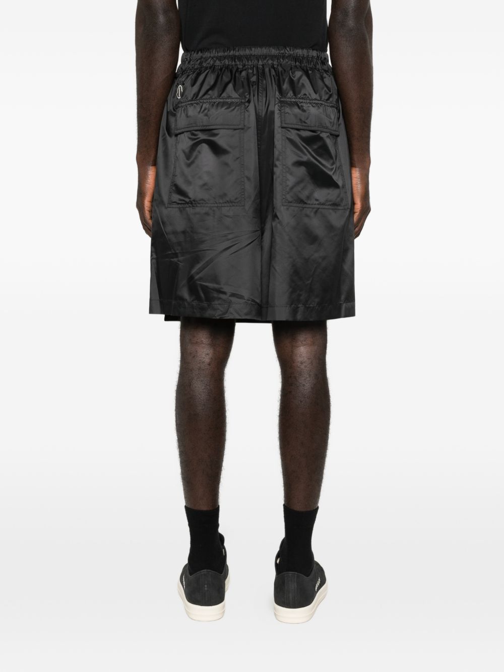 Shorts kilt al ginocchio in nero Rick Owens x Moncler - unisex<BR/> 