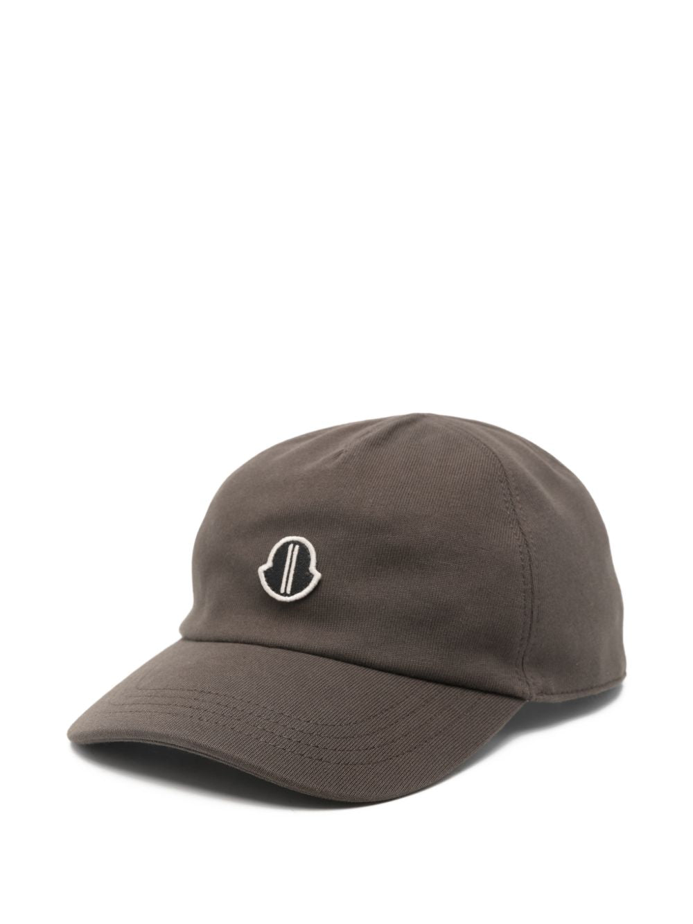 Cappello da baseball con logo in marrone Rick Owens x Moncler - unisex 