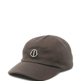Cappello da baseball con logo in marrone Rick Owens x Moncler - unisex 