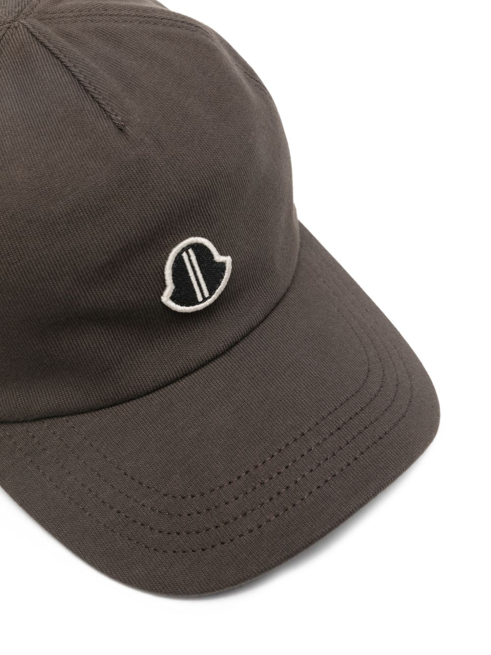 Cappello da baseball con logo in marrone Rick Owens x Moncler - unisex 