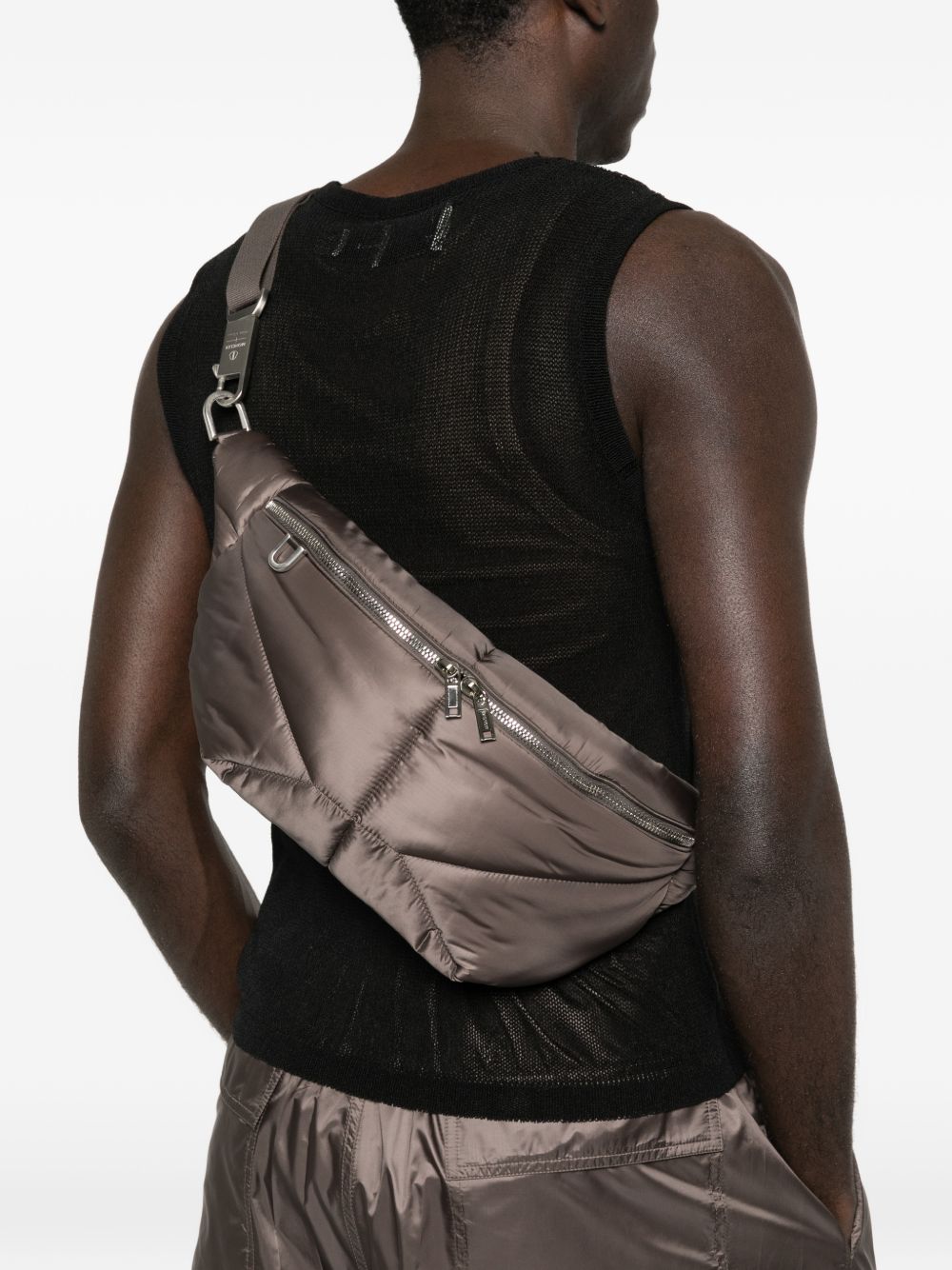 Marsupio bumbag in marrone Rick Owens x Moncler - unisex<BR/> 