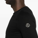 Top a maniche lunghe in cotone grider in nero Rick Owens x Moncler - unisex 