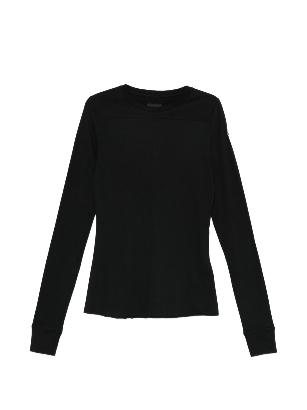 Top a maniche lunghe in cotone grider in nero Rick Owens x Moncler - unisex 
