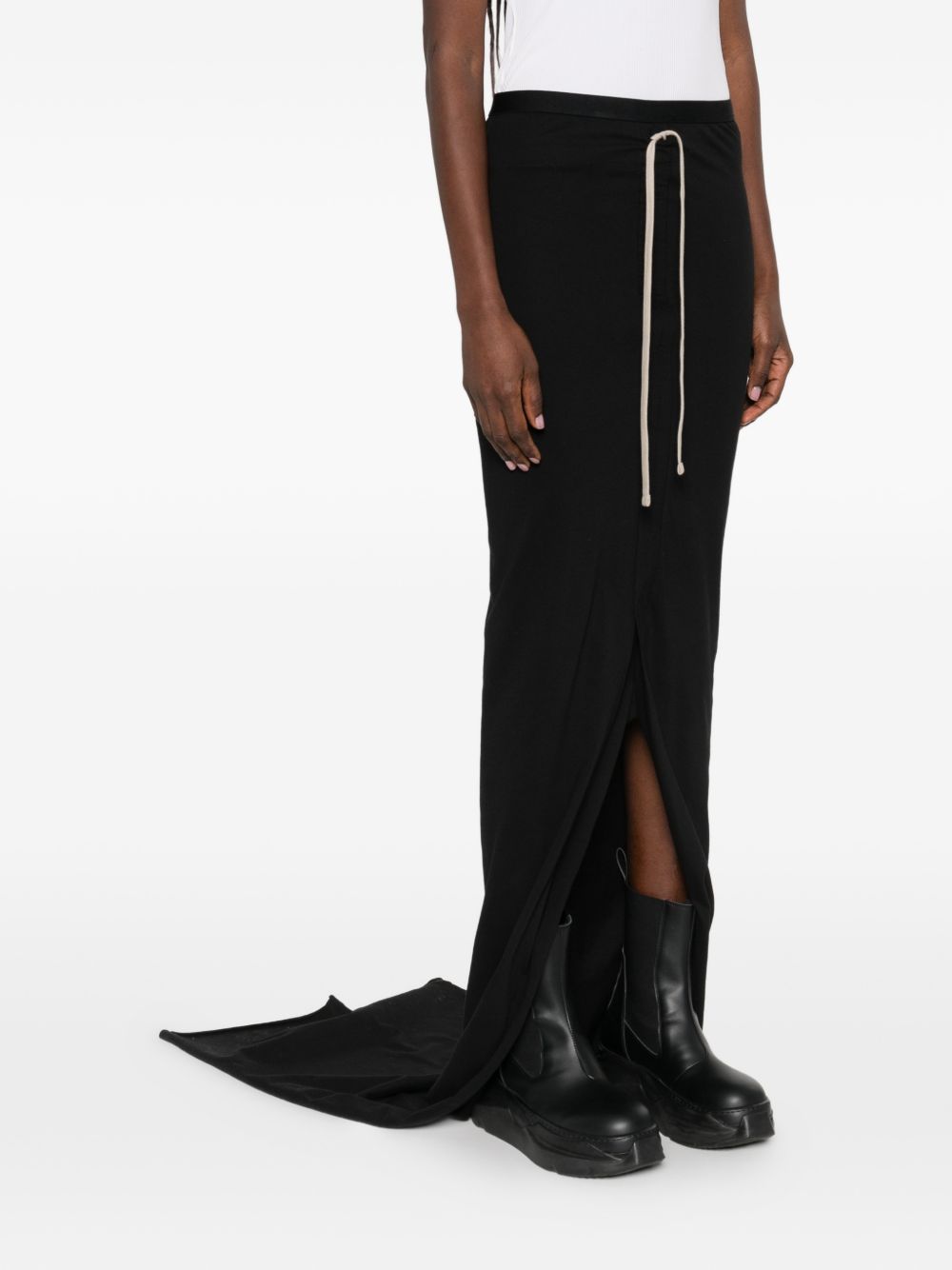Gonna maxi regolabile in nero Rick Owens x Moncler - donna<BR/> 