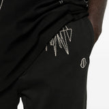 Jogger con coulisse in nero Rick Owens x Moncler - unisex<BR/><BR/> 