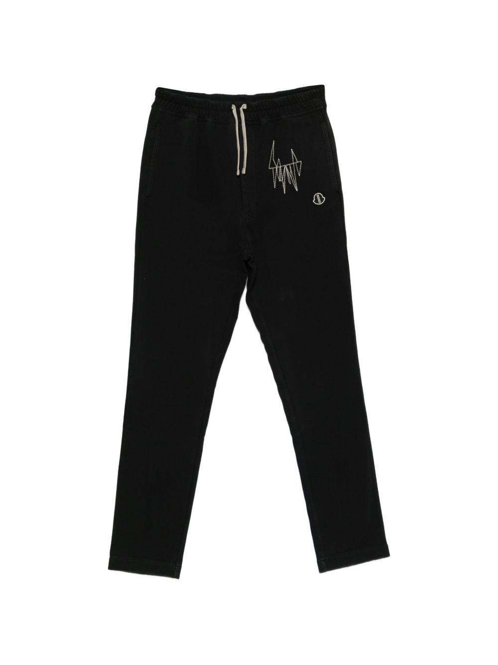 Jogger con coulisse in nero Rick Owens x Moncler - unisex<BR/><BR/> 