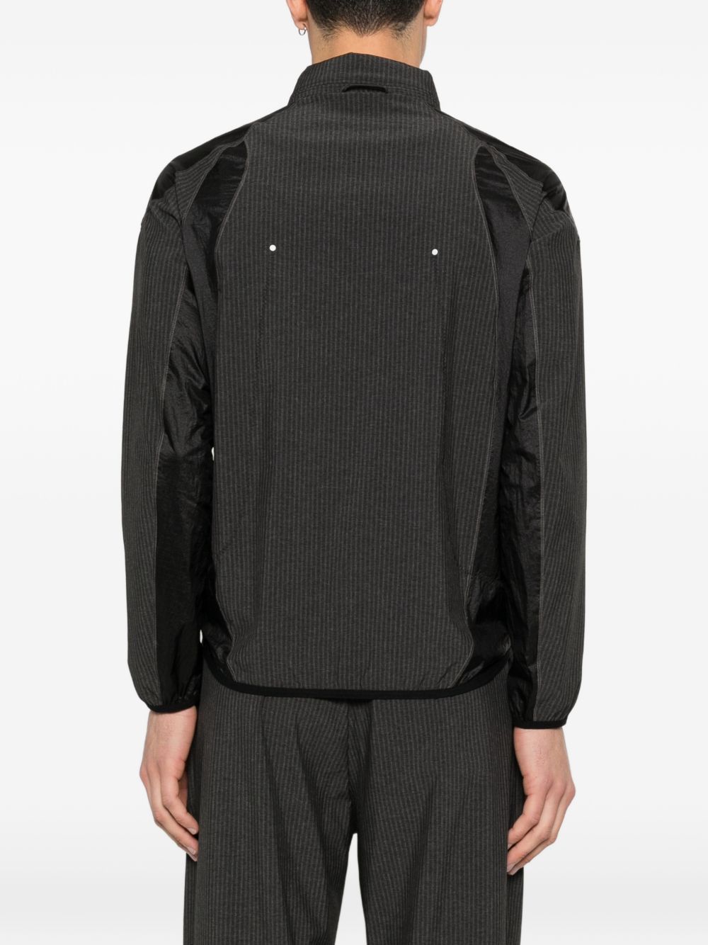 Giacca a righe con zip in grigio Kolor - uomo 