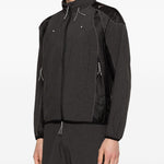 Giacca a righe con zip in grigio Kolor - uomo 