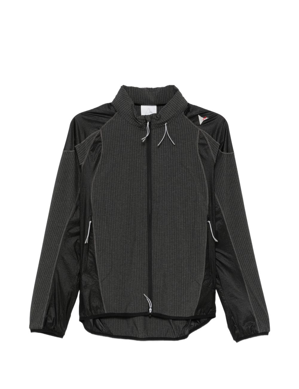 Giacca a righe con zip in grigio Kolor - uomo 