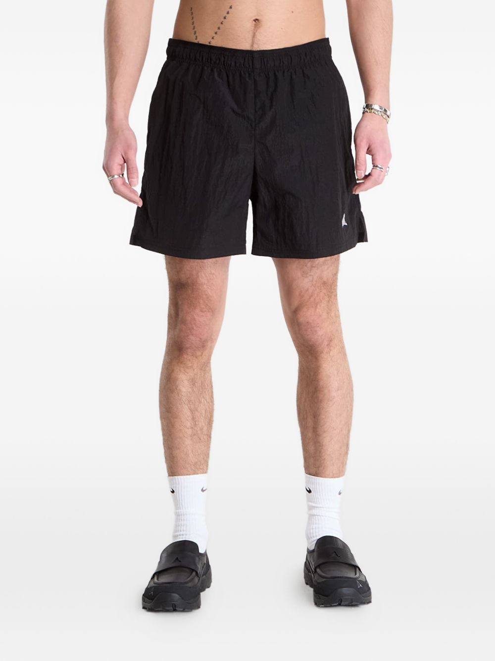 Shorts con logo in nero Roa - uomo 