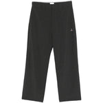 Pantaloni gessati con logo in nero Roa - uomo 