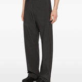 Pantaloni gessati con logo in nero Roa - uomo 