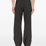 Pantaloni gessati con logo in nero Roa - uomo 
