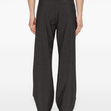 Pantaloni gessati con logo in nero Roa - uomo 