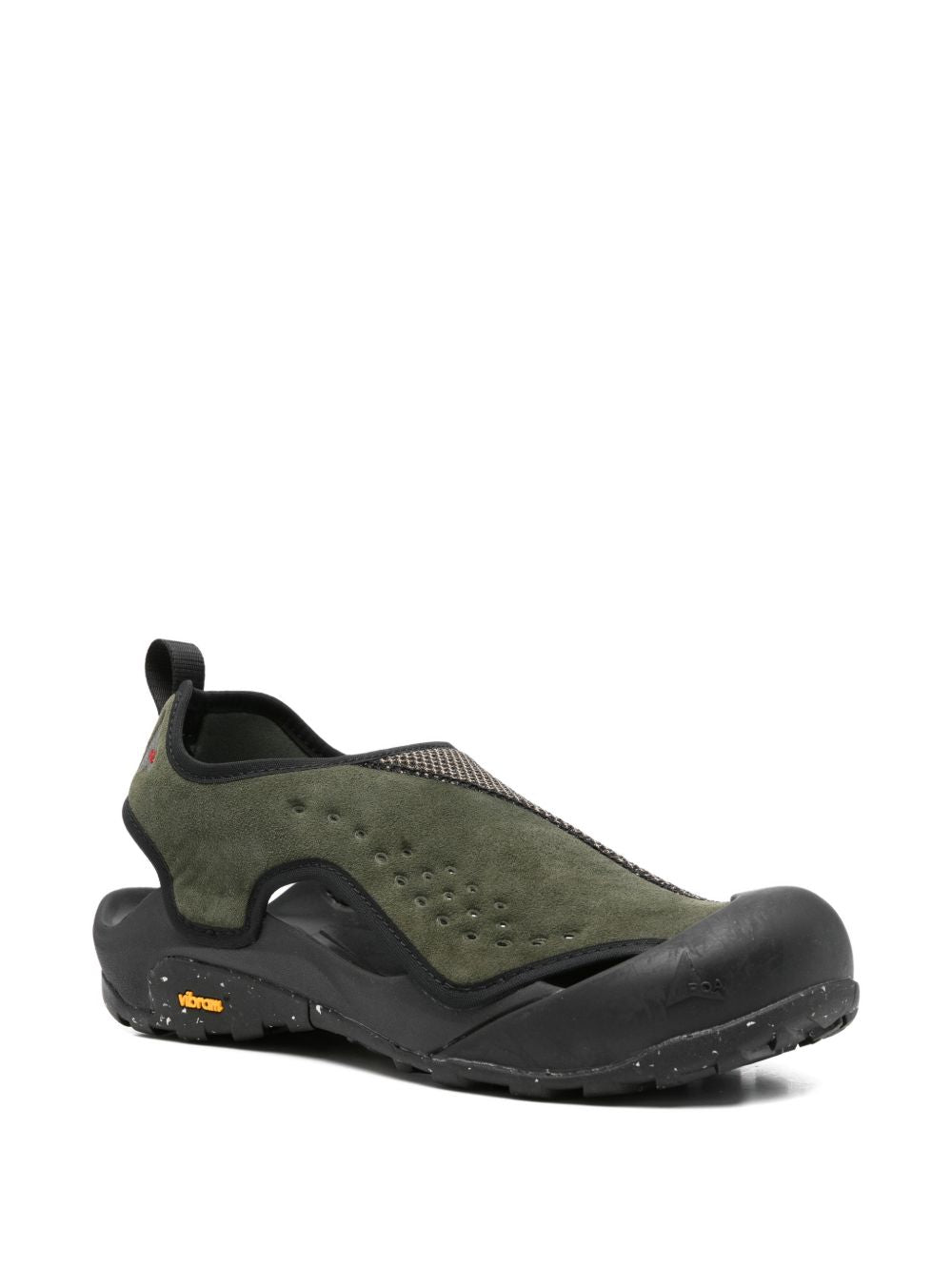 Sneakers con cut-out in verde Roa - uomo 