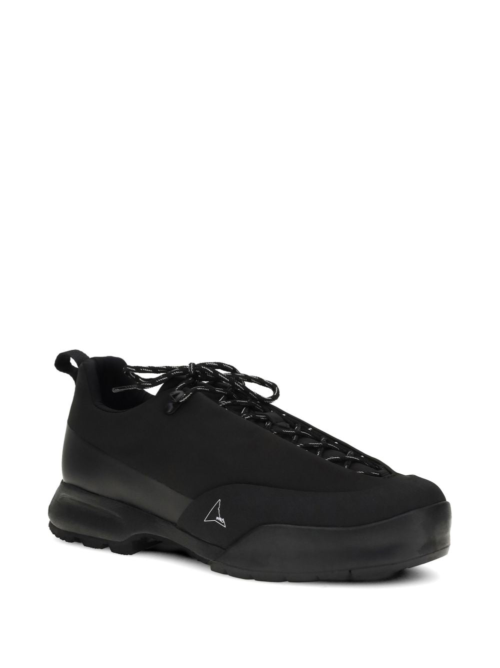 Sneakers allacciate con logo cingino in nero Roa - uomo 
