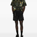 Shorts con cintura in nylon in nero Roa x and wander - uomo 