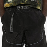 Shorts con cintura in nylon in nero Roa x and wander - uomo 