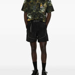 Camicia a maniche corte con stampa grafica in verde Roa x and wander - uomo 