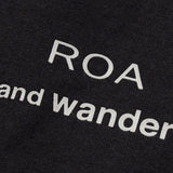 T-shirt a maniche corte x roa in nero Roa x and wander - uomo 