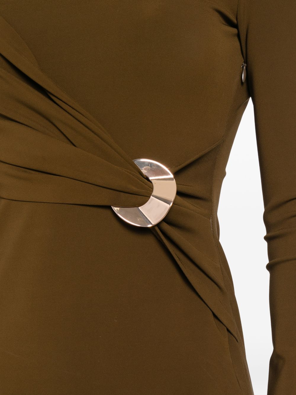 Abito midi con dettaglio in verde Roland Mouret - donna 