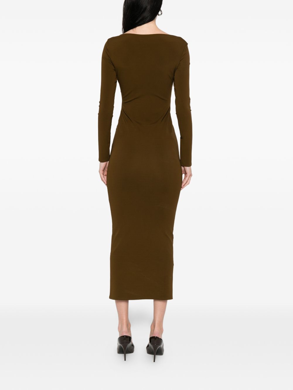 Abito midi con dettaglio in verde Roland Mouret - donna 