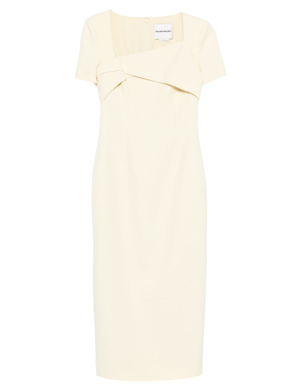 Abito lungo con scollo quadrato in giallo Roland mouret - donna 