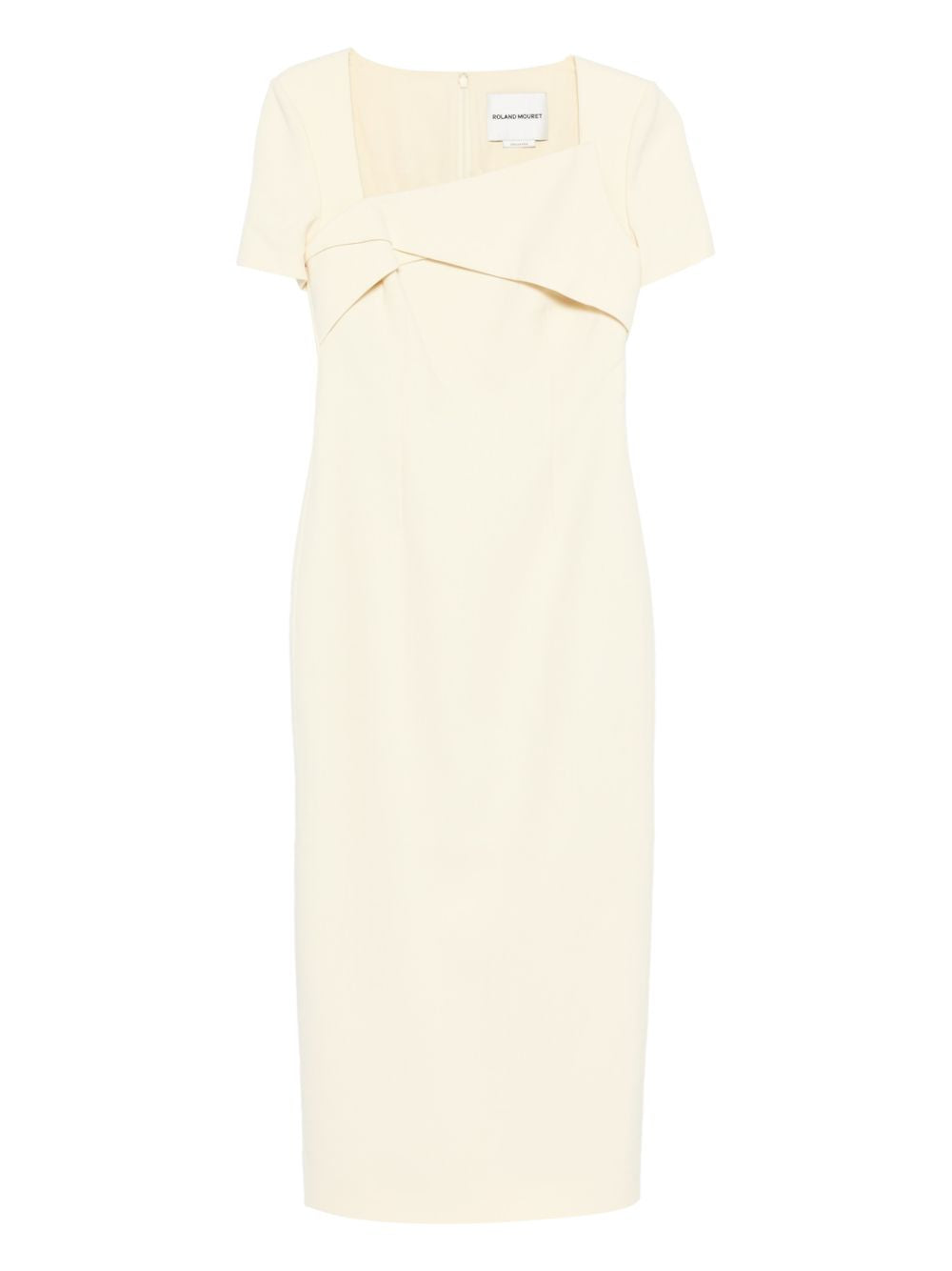 Abito lungo con scollo quadrato in giallo Roland mouret - donna 