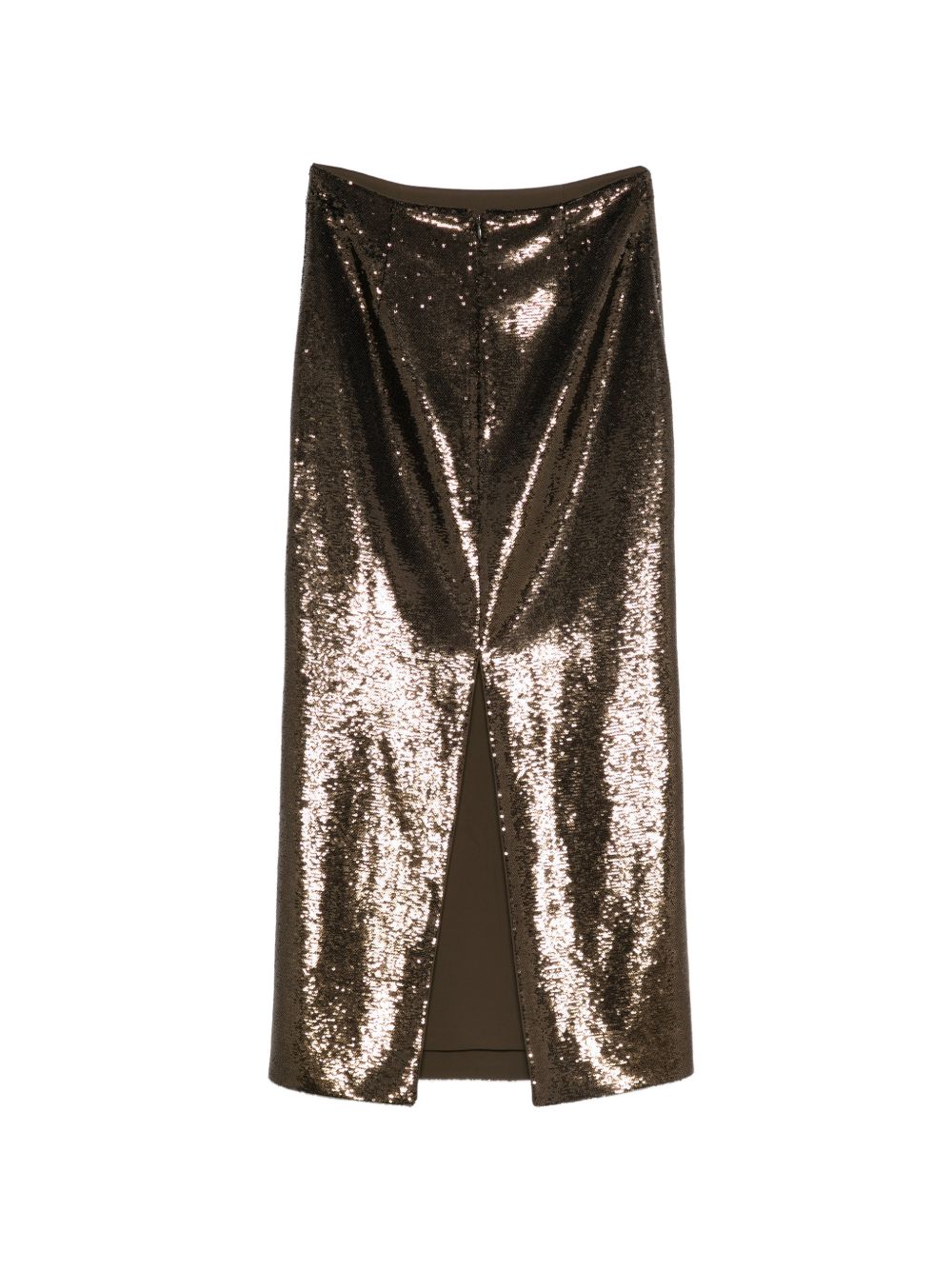 Gonna midi con paillettes in marrone Roland Mouret - donna 
