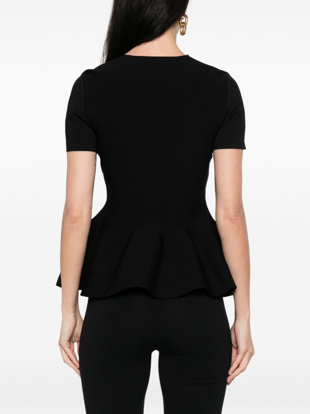 Top con bottoni in nero Roland mouret - donna 