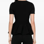 Top con bottoni in nero Roland mouret - donna 