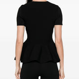 Top con bottoni in nero Roland mouret - donna 