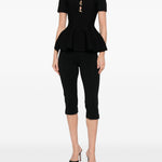 Top con bottoni in nero Roland mouret - donna 