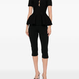 Top con bottoni in nero Roland mouret - donna 