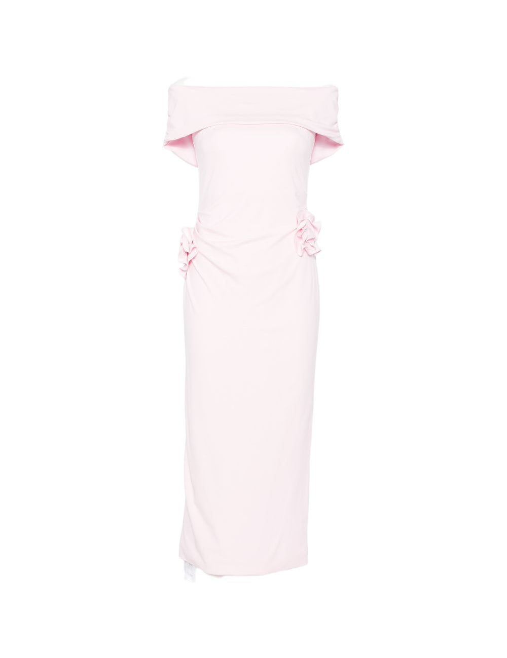 Abito midi con scollo a barca in rosa chiaro Roland Mouret - donna 