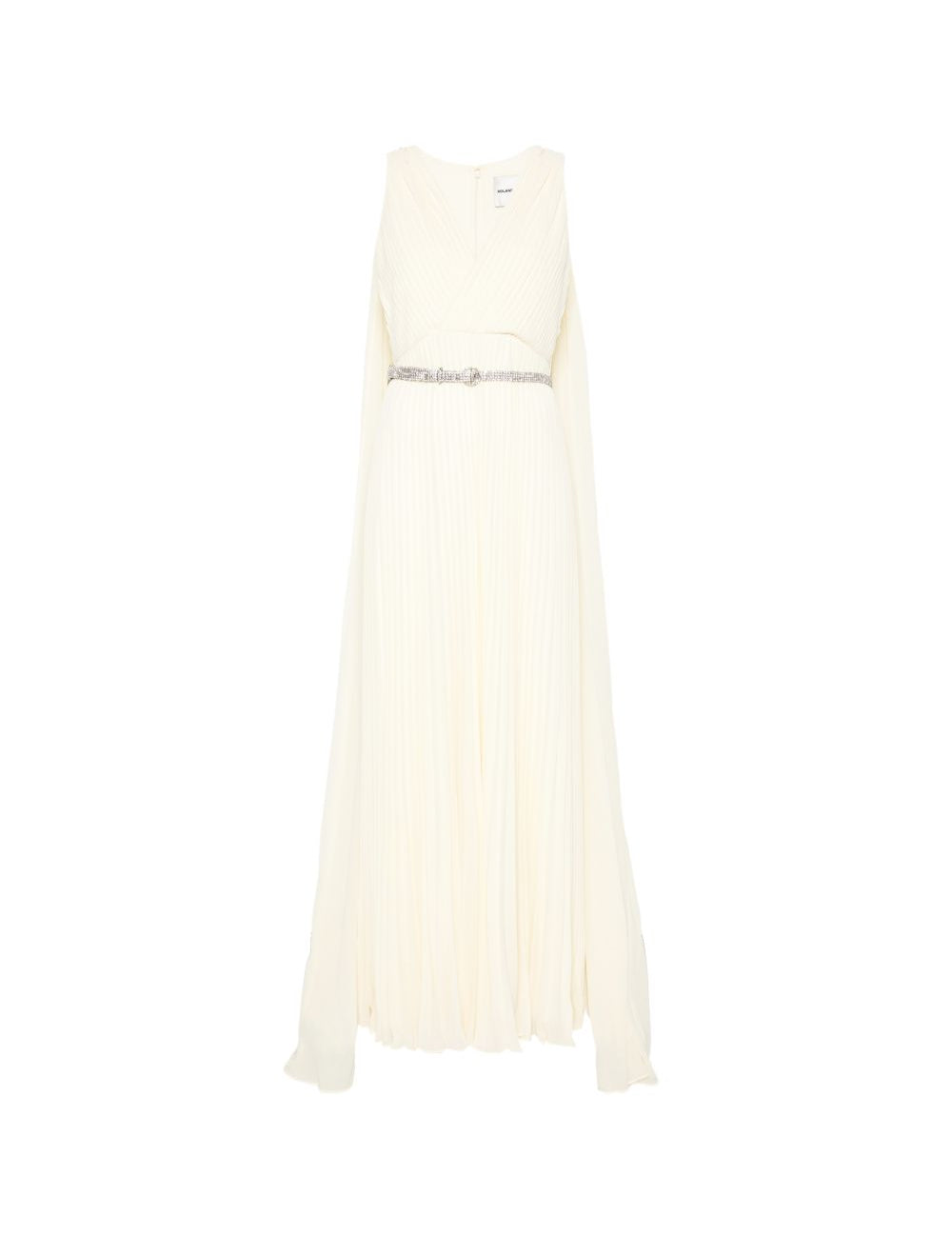 Abito lungo con scollo a V in giallo chiaro Roland Mouret - donna 