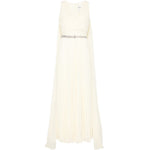 Abito lungo con scollo a V in giallo chiaro Roland Mouret - donna 