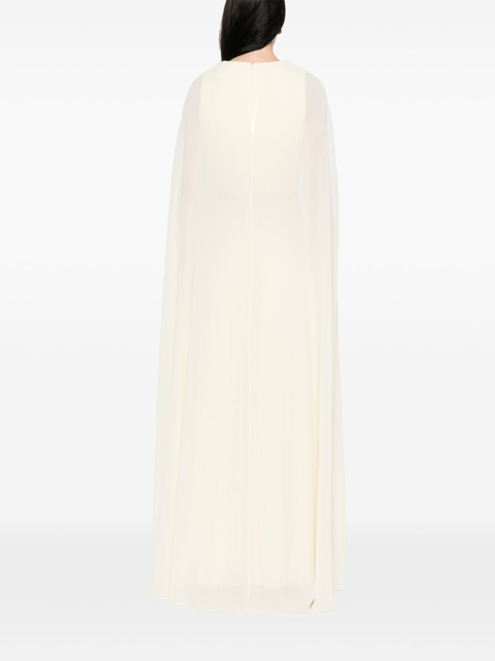 Abito lungo con scollo a V in giallo chiaro Roland Mouret - donna 
