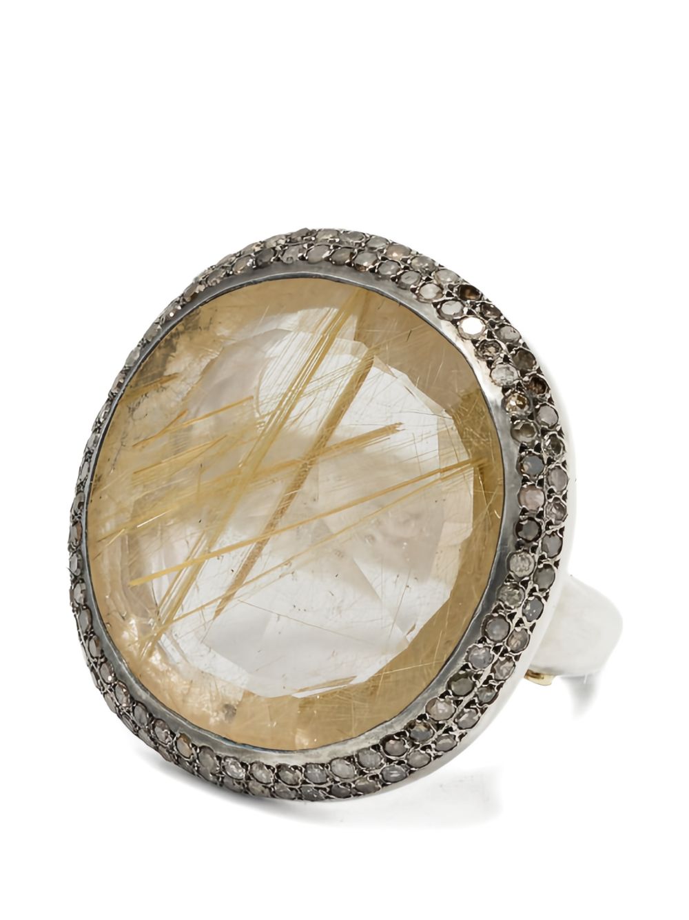 Anello Roberta in argento sterling con diamanti e quarzo Rosamaria - donna 