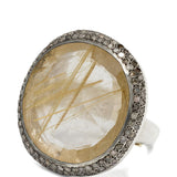 Anello Roberta in argento sterling con diamanti e quarzo Rosamaria - donna 