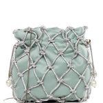 Borsa Selene Capri con cristalli in verde Rosantica - donna 