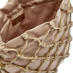 Borsa Selene Capri con cristalli in beige Rosantica - donna<BR/><BR/> 