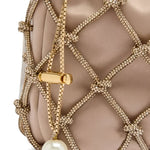 Borsa Selene Capri con cristalli in beige Rosantica - donna<BR/><BR/> 